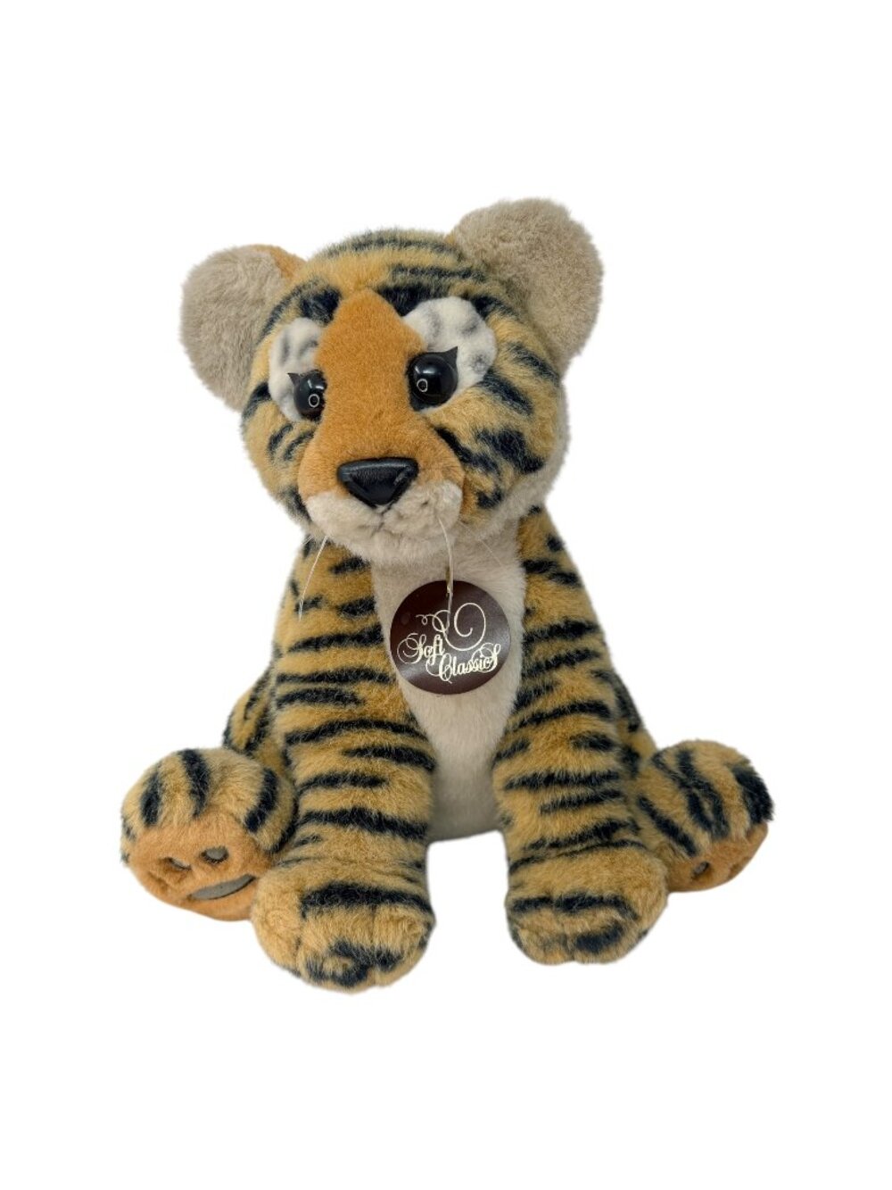Vintage Dakin Tiger Plush 1988 Fun Farm Soft Classics 13" Stuffed Animal 80s Toy